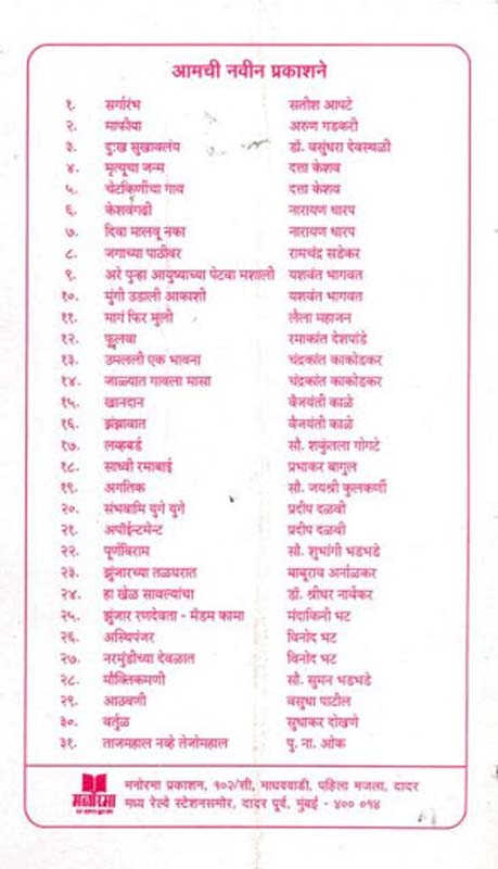 Aghat (आघात) (back)