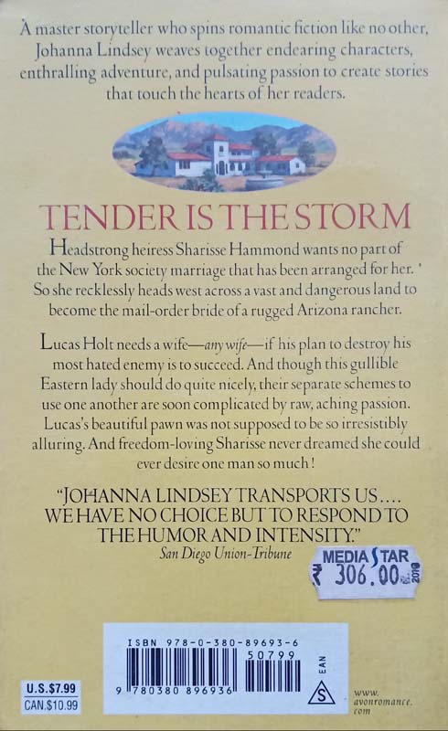 Tender Is The Storm (back)