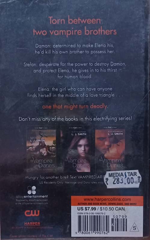 The Vampire Diaries : The Struggle Volume 2 (back)