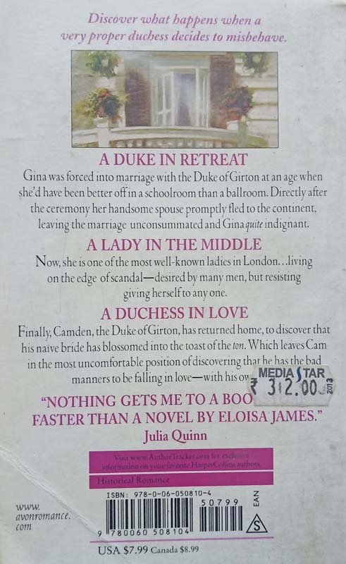 Duchess In Love (back)