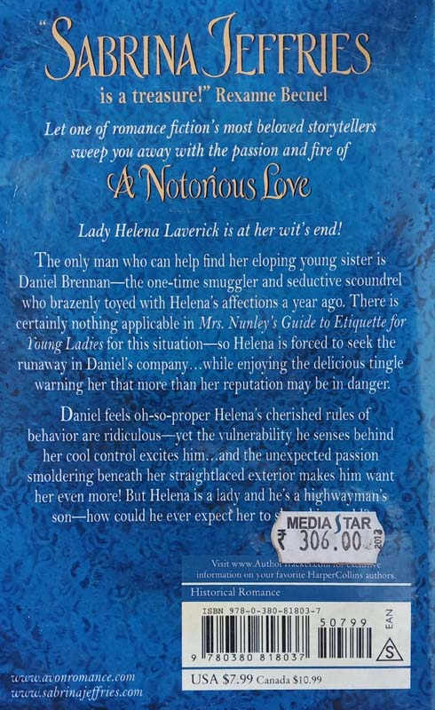 A Notorious Love (back)