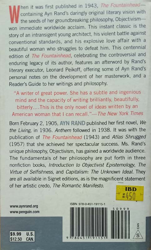 The Fountainhead (back)