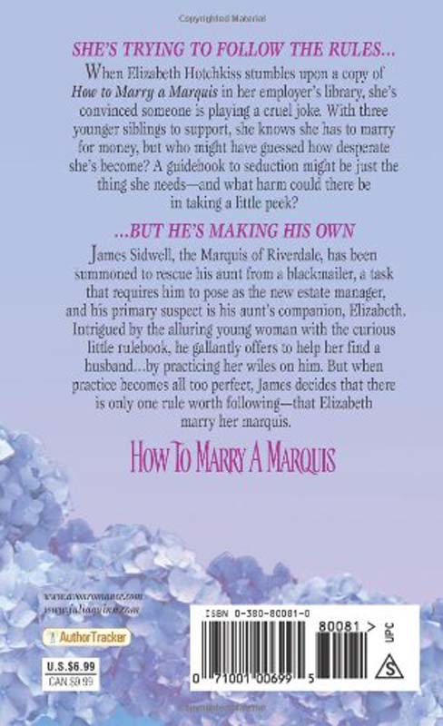 How To Marry A Marquis (back)