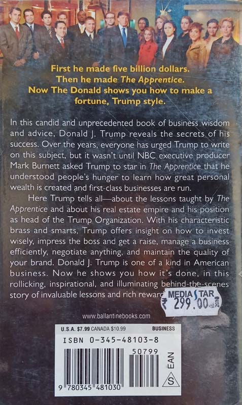 Trump : How To Get Rich (back)