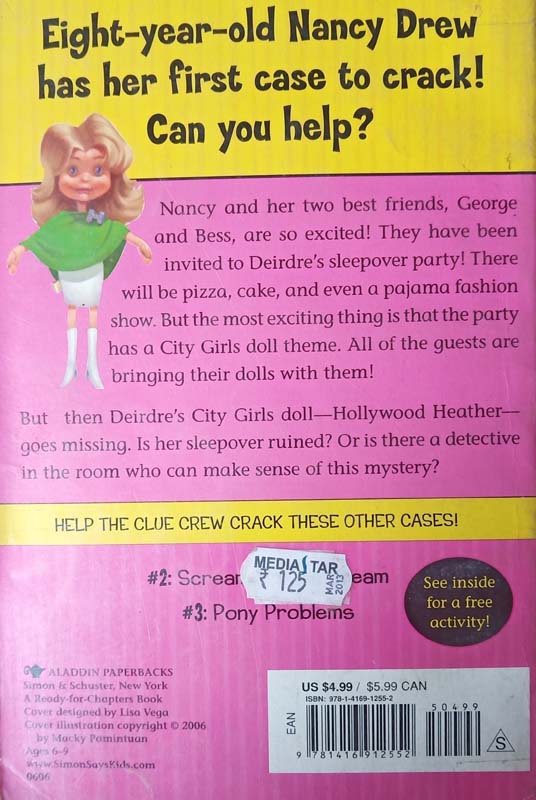 Sleepover Sleuths : Nancy Drew And The Clue Crew #1 (back)