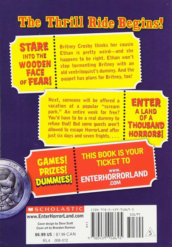 Goosebumps : Horrorland (back)