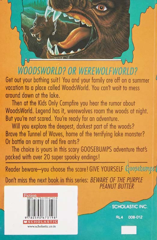 Goosebumps : #5 Night In Werewolf Woods (back)