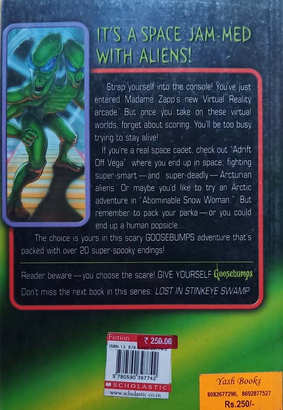 Goosebumps : #23 Zapped In Space (back)