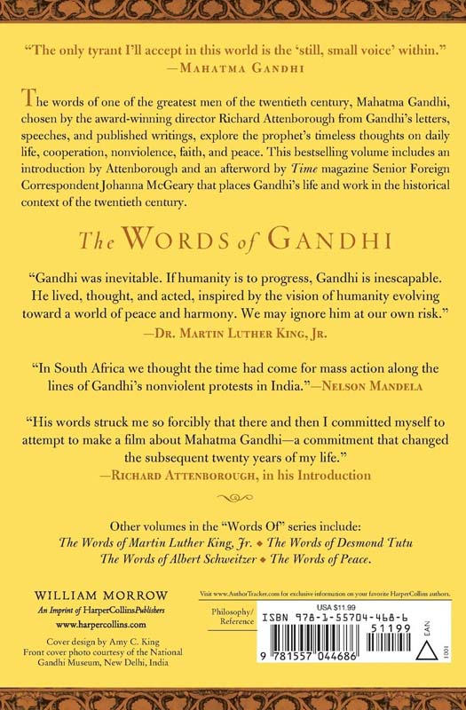 The Words Of Gandhi (back)