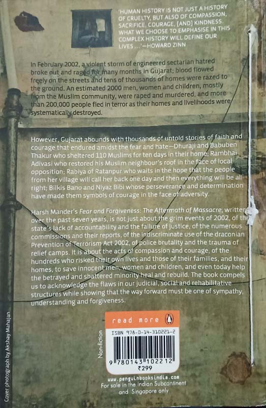 Fear And Forgiveness (back)