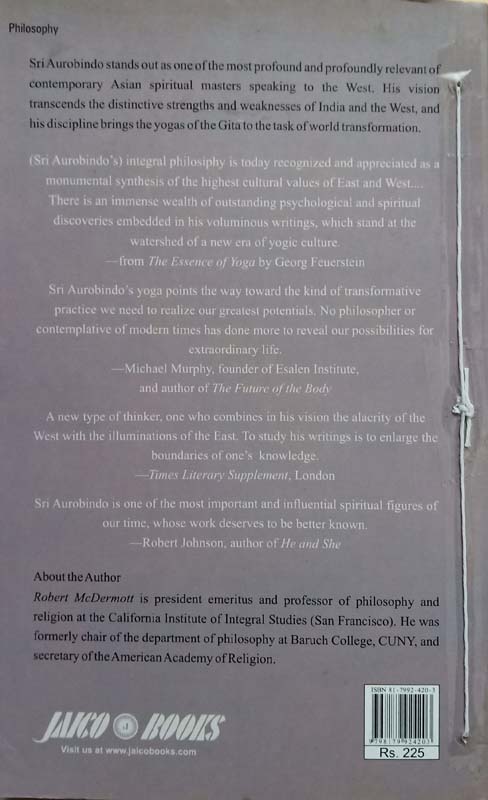 The Essential Aurobindo (back)
