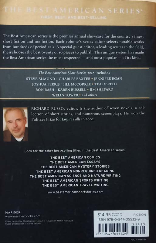 The Best Amirican Short Stories (back)