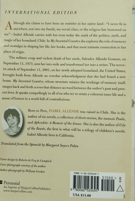 My Invented Country (back)