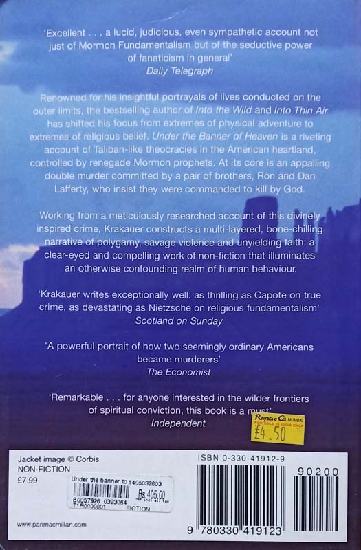 Under The Banner Of Heaven (back)