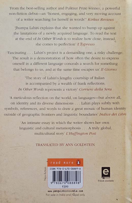 In Other Words (back)