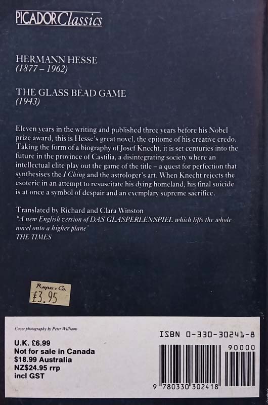 The Glass Bead Game (back)