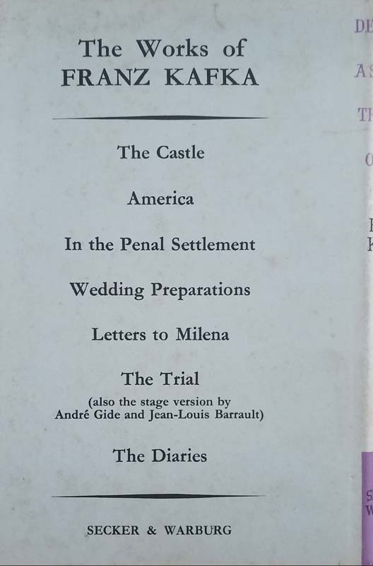 Description Of Struggle And The Great Wall Of China (back)