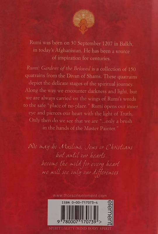 Rumi Gardens Of The Beloved (back)