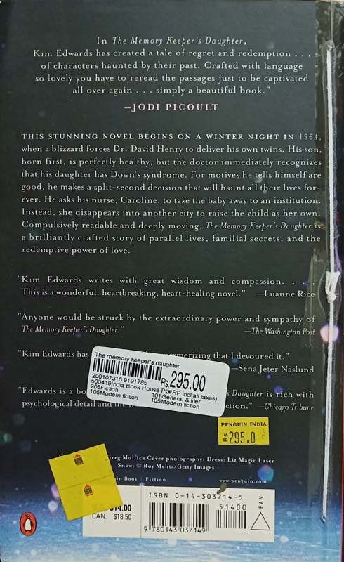 The Memory Keeper's Daughter (back)