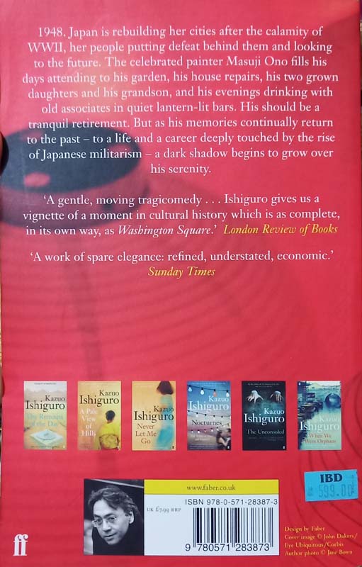 An Artist Of The Floating World (back)