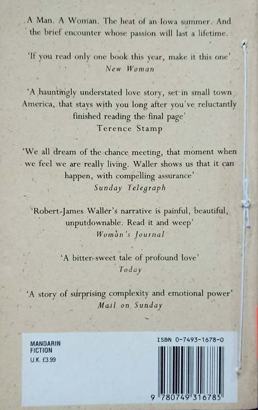 The Bridges Of Madison County (back)