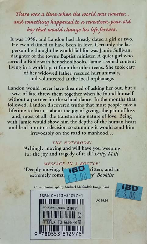 A Walk To Remember (back)