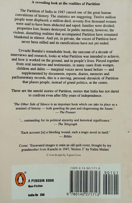 The Other Side Of Silence (back)