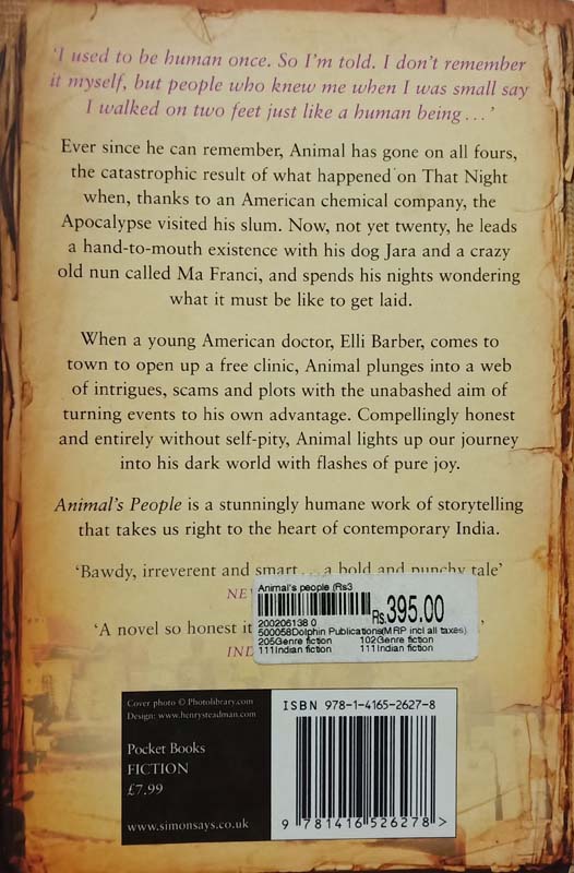 Animal's People (back)