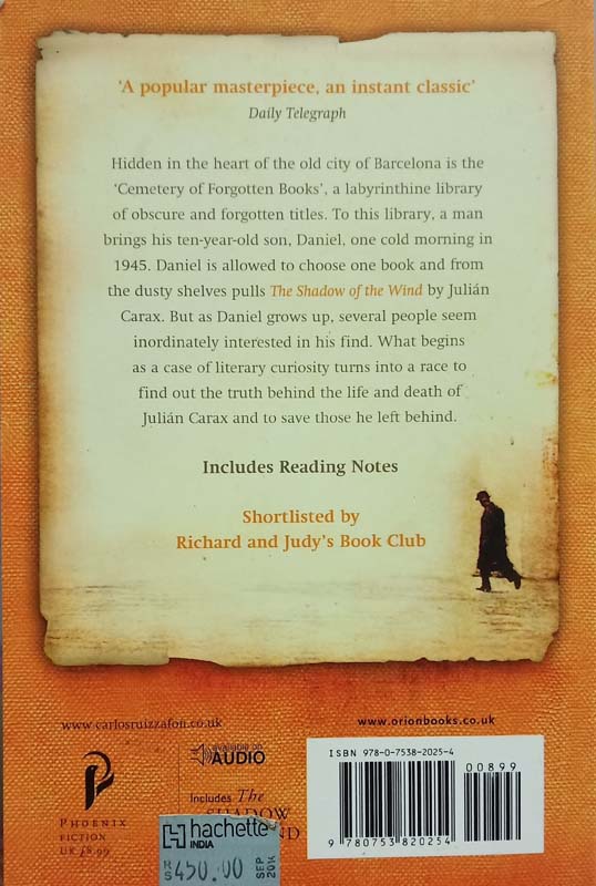 The Shadow Of The Wind (back)
