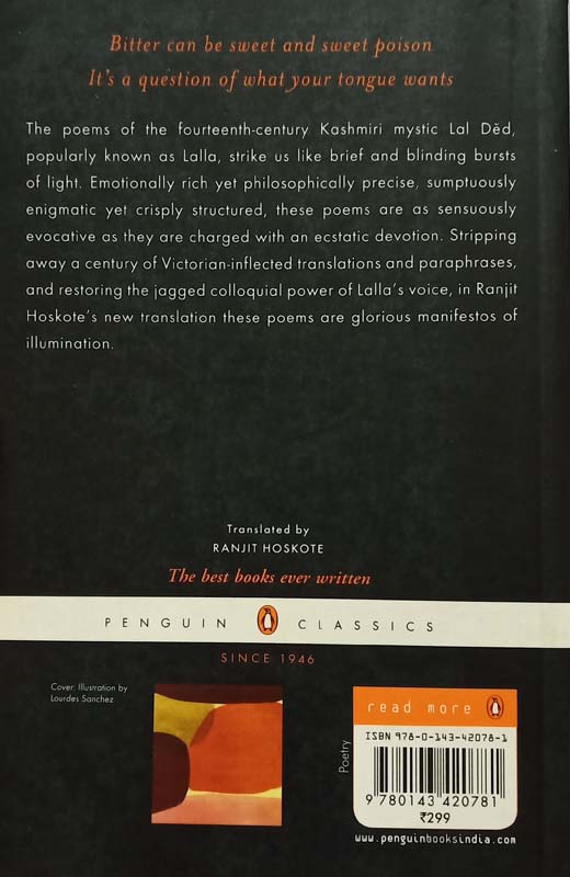 I, Lalla (The Poems Of Lal Ded) (back)