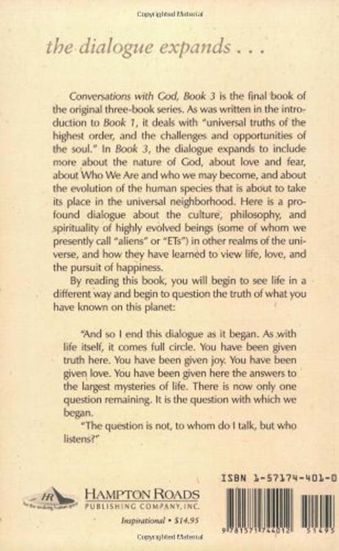 Conversations With God : Uncommon Dialogue Book 3 (back)
