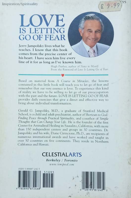 Love Is Letting Go Of Fear (back)