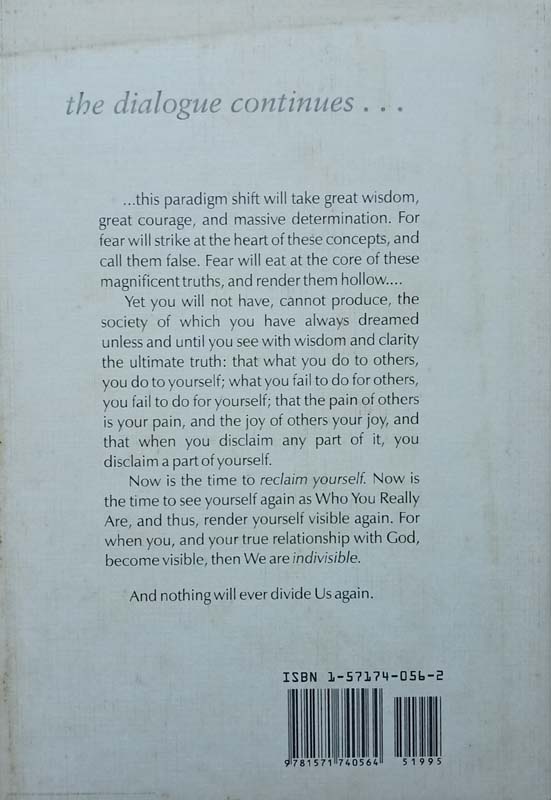 Conversations With God : Uncommon Dialogue Book 2 (back)