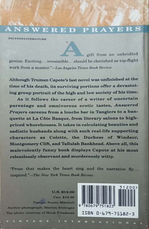 Answered Prayers (back)