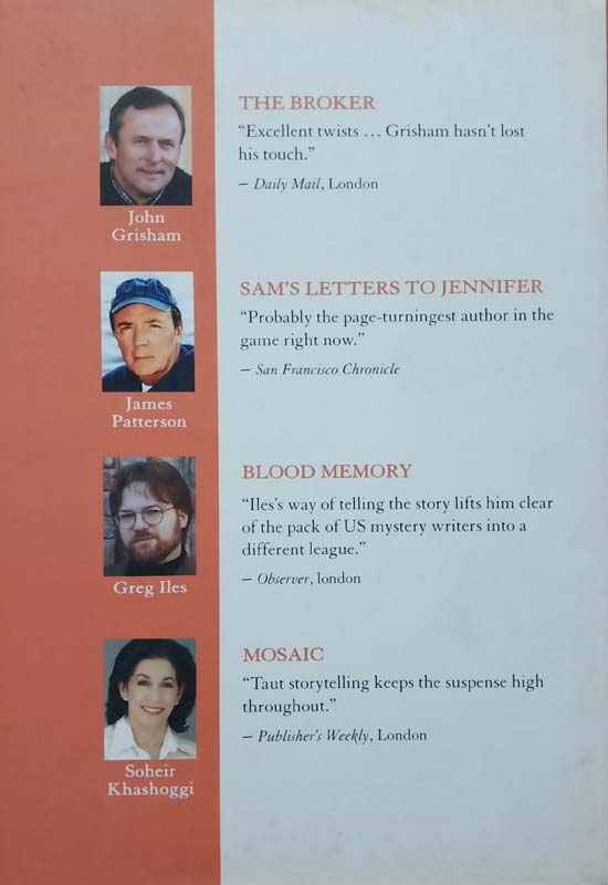 Select Editions : The Broker, Sam's Letters To Jennifer, Blood Memory, Mosaic (back)
