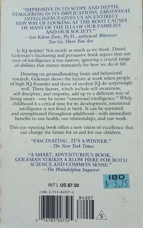 Emotional Intelligence (back)