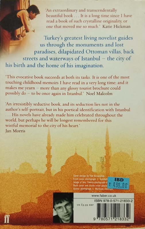 Istanbul : Memories And The City (back)