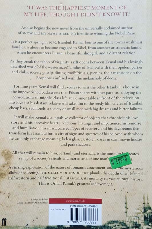 The Museum Of Innocence (back)