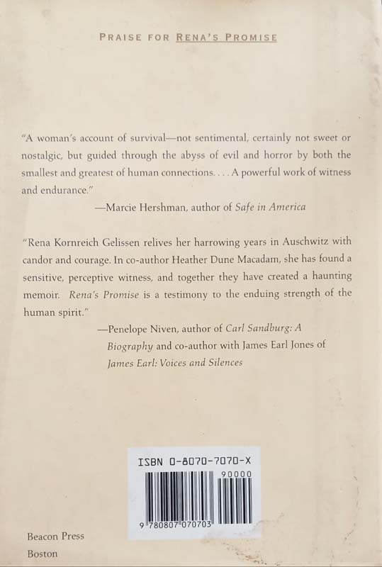 Rena's Promise (back)
