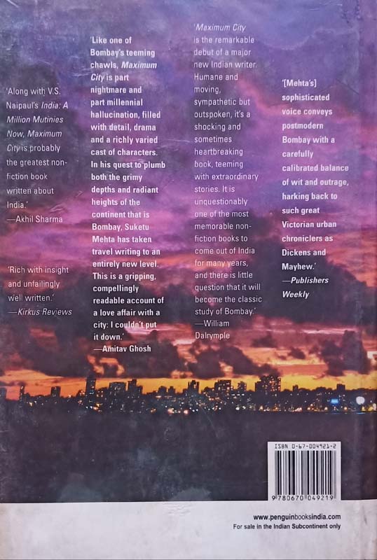 Maximum : Bombay Lost & Found (back)