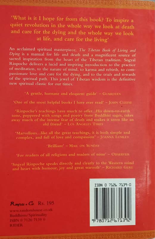 The Tibetian Book Of Living And Dying (back)