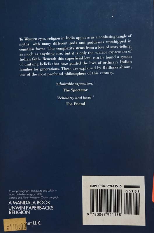 The Hindu View Of Life (back)