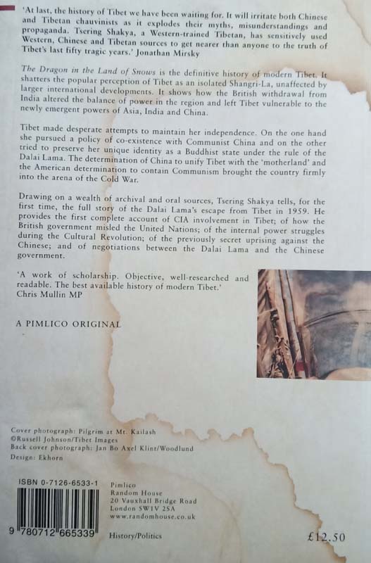 The Dragon In The Land Of Snows (back)