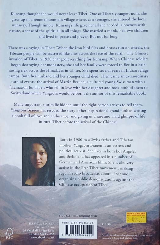 Across Many Mountains (Three Daughters Of Tibet) (back)