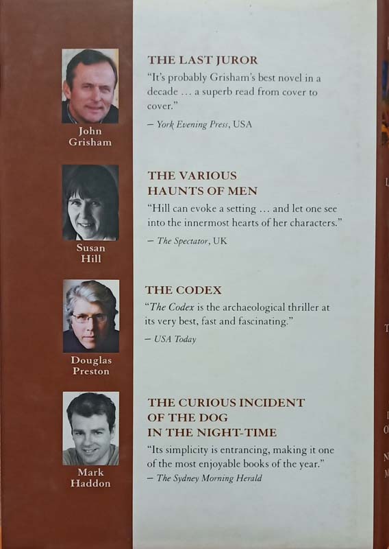 Select Editions : The Last Juror, The Various Haunts Of Men, The Codex, The Curious Incident Of The Dog In The Night-Time (back)