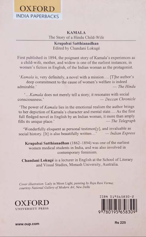 Kamala (The Story Of A Hindu Child Wife) (back)