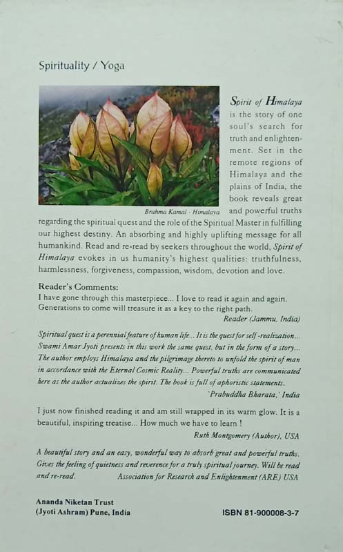 Spirit Of Himalaya (The Story Of A Truth Seeker) (back)