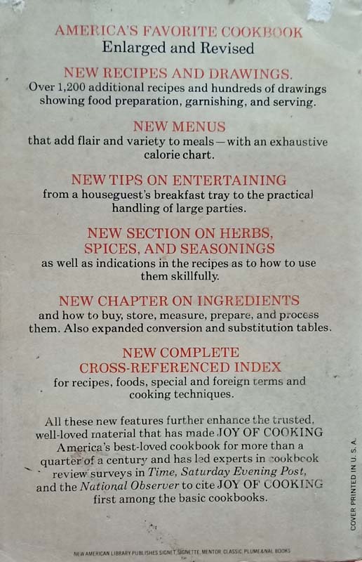 Joy Of Cooking (back)