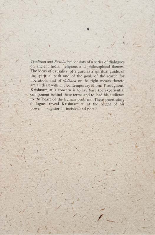 Tradition And Revolution (back)