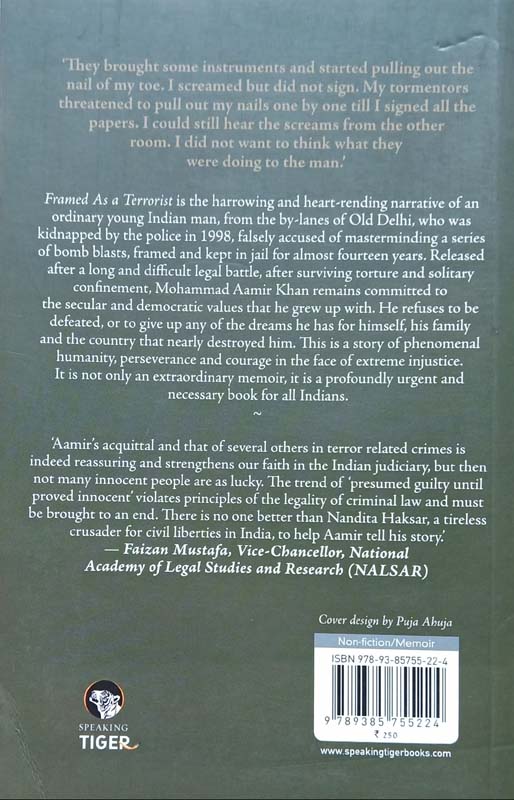 Framed As A Terrorist (back)